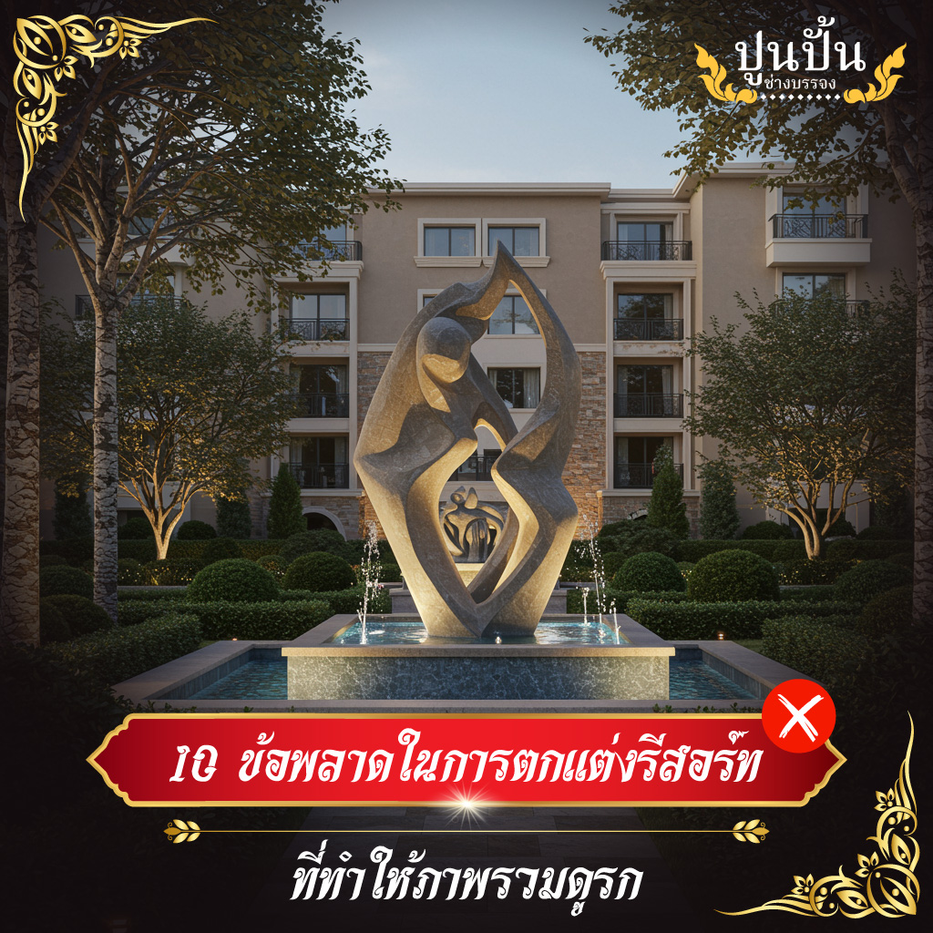 10 ข้อพลาดในการตกแต่งรีสอร์ท ที่ทำให้ภาพรวมดูรก
