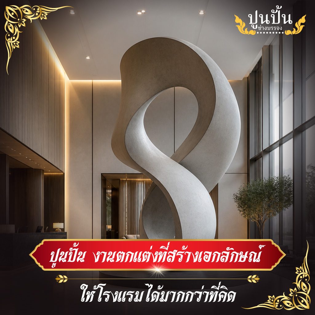 ปูนปั้น งานตกแต่งที่สร้างเอกลักษณ์ให้โรงแรมได้มากกว่าที่คิด
