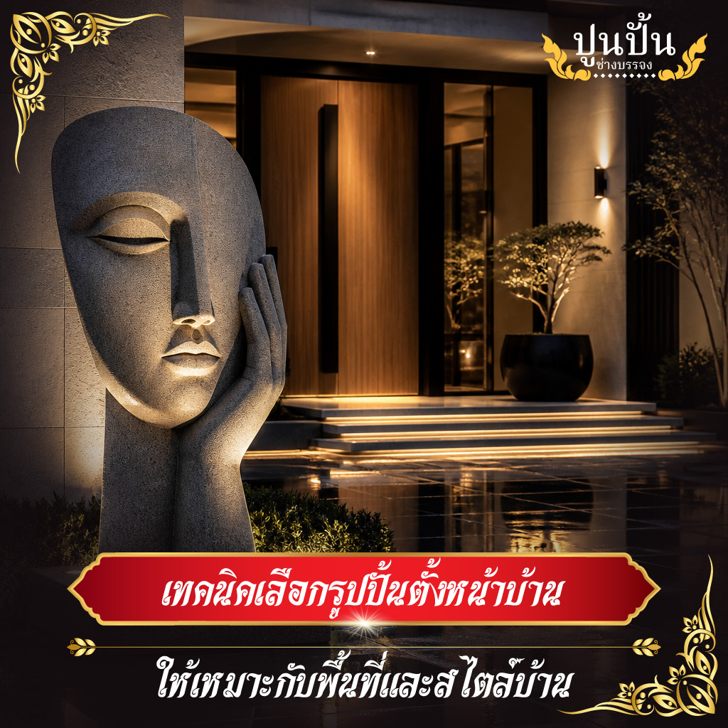 เทคนิคเลือกรูปปั้นตั้งหน้าบ้านให้เหมาะกับพื้นที่และสไตล์บ้าน
