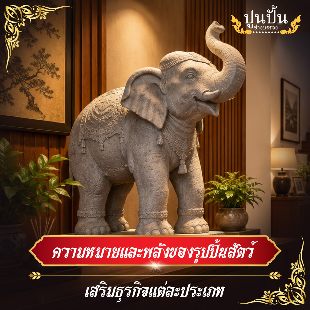 ความหมายและพลังของรูปปั้นสัตว์เสริมธุรกิจแต่ละประเภท